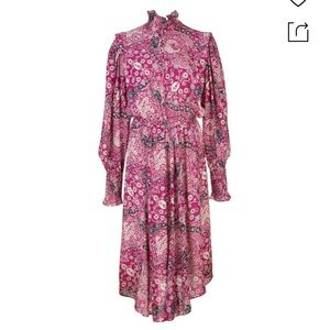 Isabel etoile marant paisley print midi dress